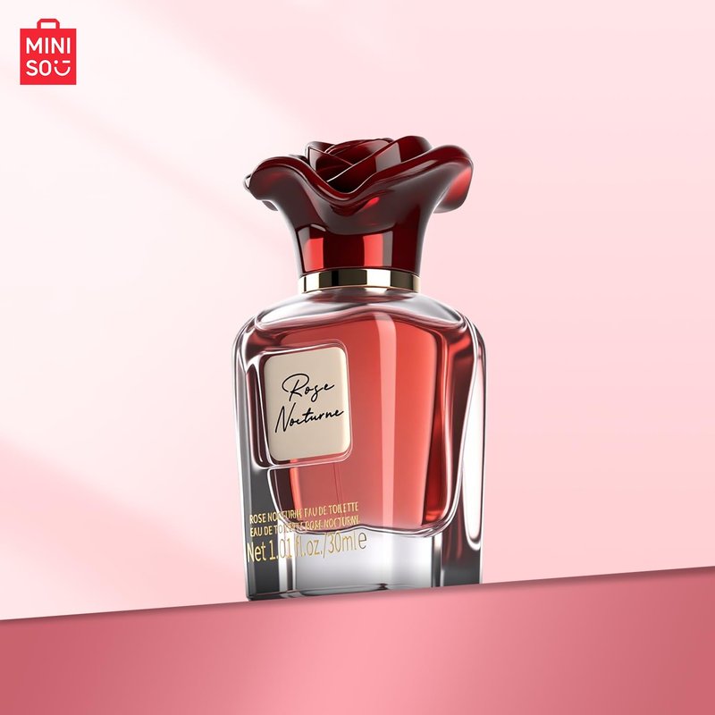 MINISO Rose Nocturne Perfume for Women – Floral & Warm Amber Scent, Elegant and Long-Lasting Eau de Toilette, 30 ml / 1.01 fl oz