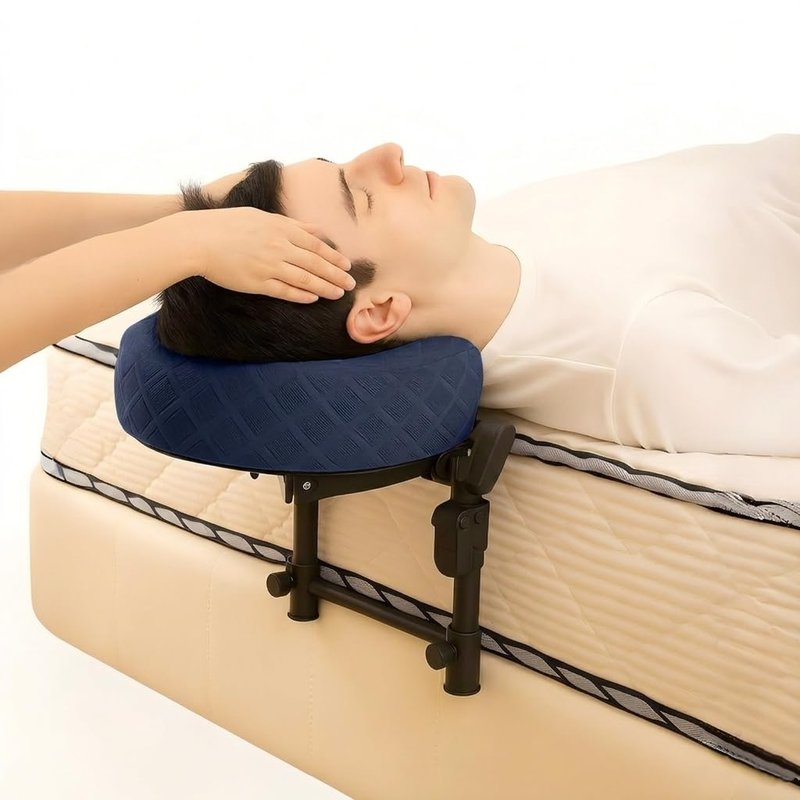 Cxgros Massage Headrest for Bed, Adjustable Massage Face Cradle at Home, Portable Massage Table Kit for Sleeping Mattress, Face Down Pillow After Eye Surgery (Blue Basic Set)