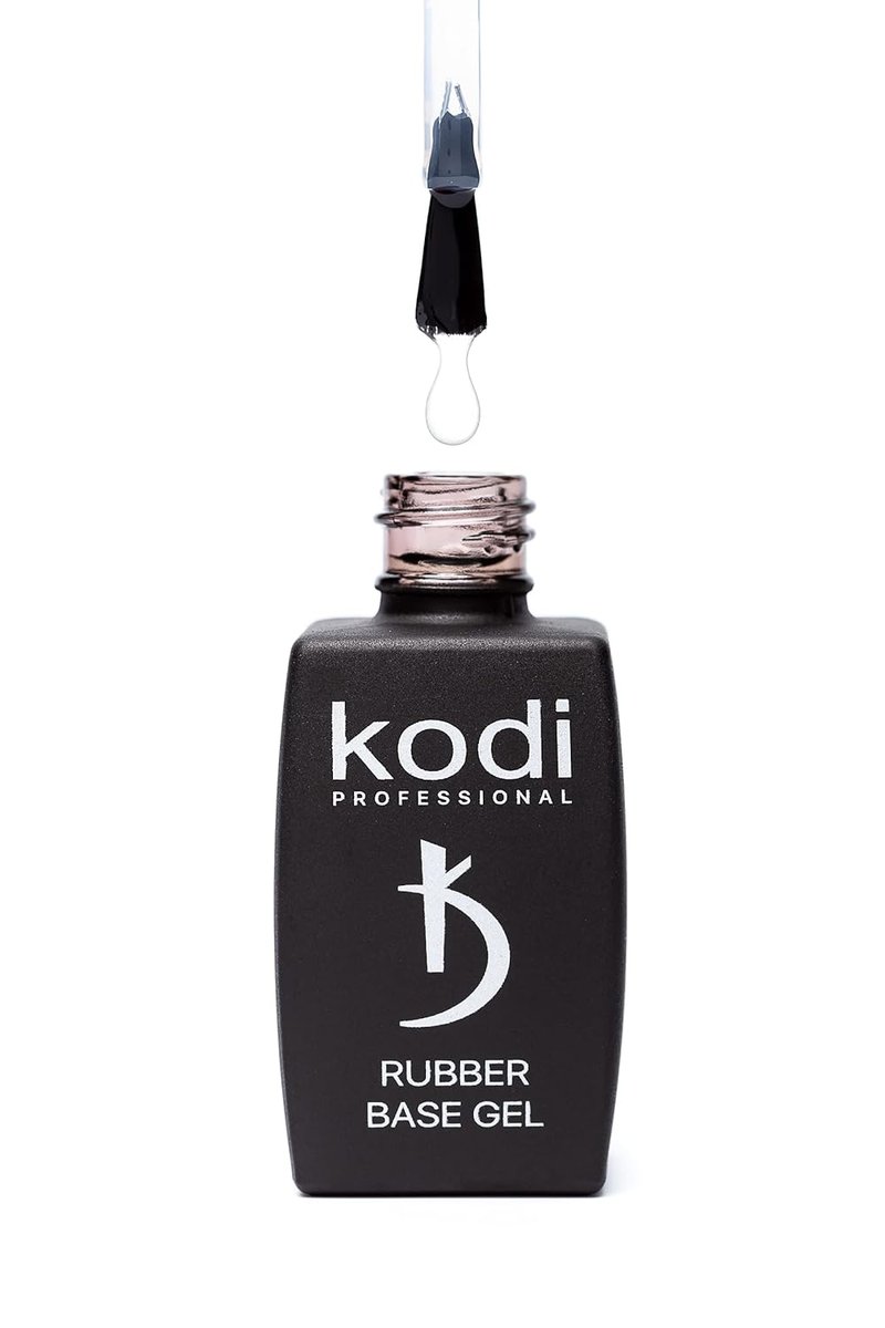 Kodi Professional Rubber Base Gel - Soak-Off Gel Polish for Natural Nails | Strong Adhesion & Flexibility, Clear 8ml (0.27 fl oz)