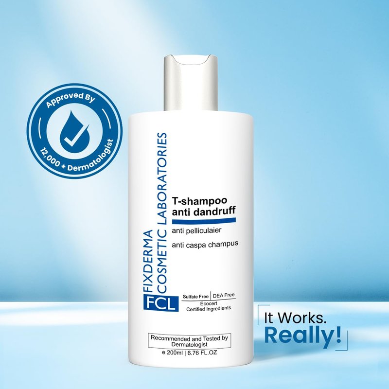 FCL 2% Salicylic Acid T-Shampoo with 1% Tea Tree Oil | Dandruff Shampoo, Psoriasis Shampoo | Itchy Scalp Treatment | Control Excess Oil & Reduces Acne - 6.76 Fl Oz