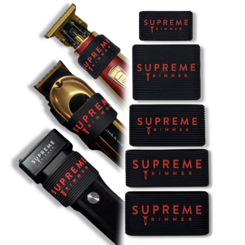 Clipper Grip Supreme Trimmer Professional Barber Grippers (5 Piece) Non Slip Clipper Bands SGR50 Barbers Sleeve for Hair Clipper - Barber Hair Trimmer Grip