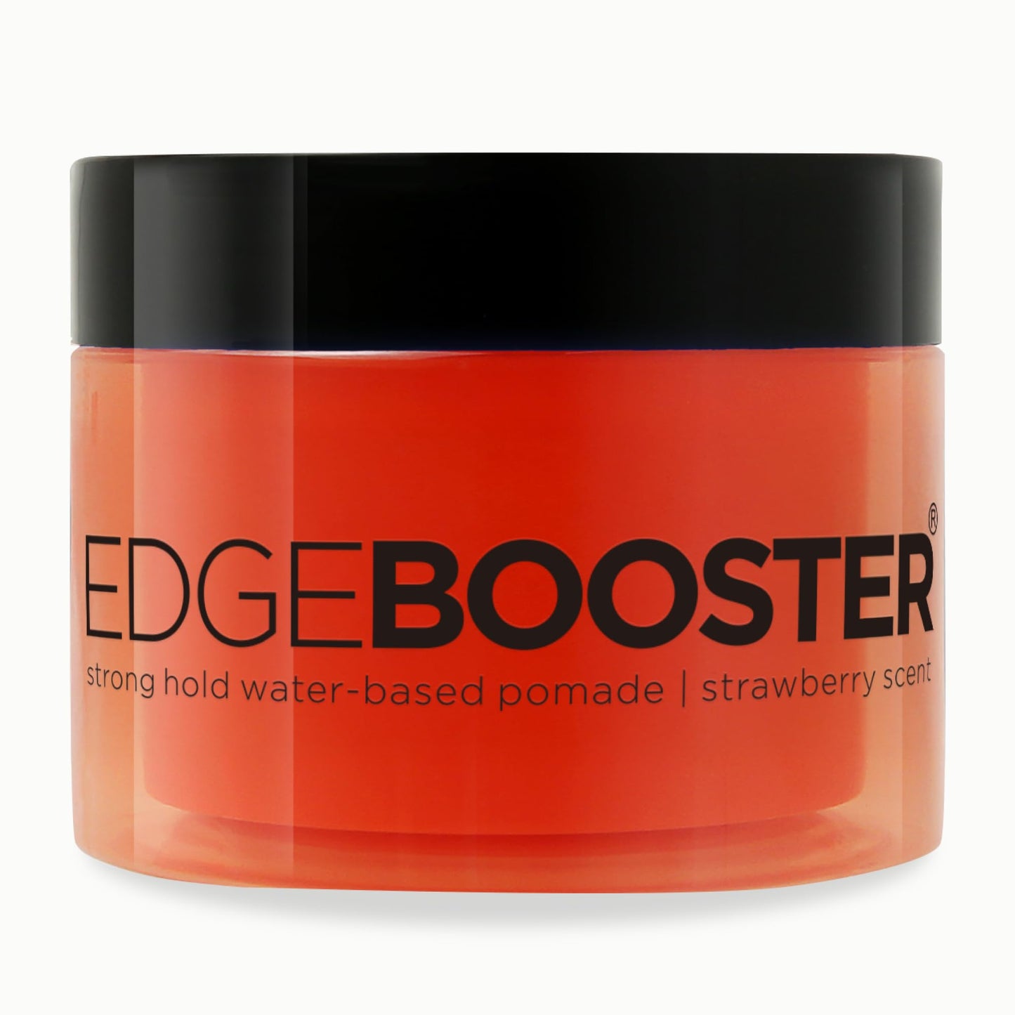 Style Factor Edge Booster Strong Hold Water-Based Pomade | Formulated with Argan Oil for Moisture & High Shine | Long Lasting Edge Control Gel | Strawberry, 3.38 oz