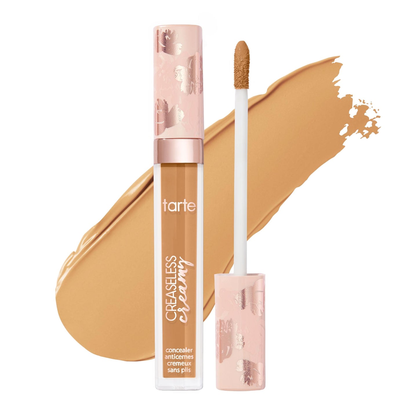 tarte creaseless creamy full-coverage concealer – Waterproof Hydrating Longwear, Niacinamide & Caffeine for covering Dark Circles & Blemishes, Vegan & Cruelty-Free, full size, 36S medium-tan sand