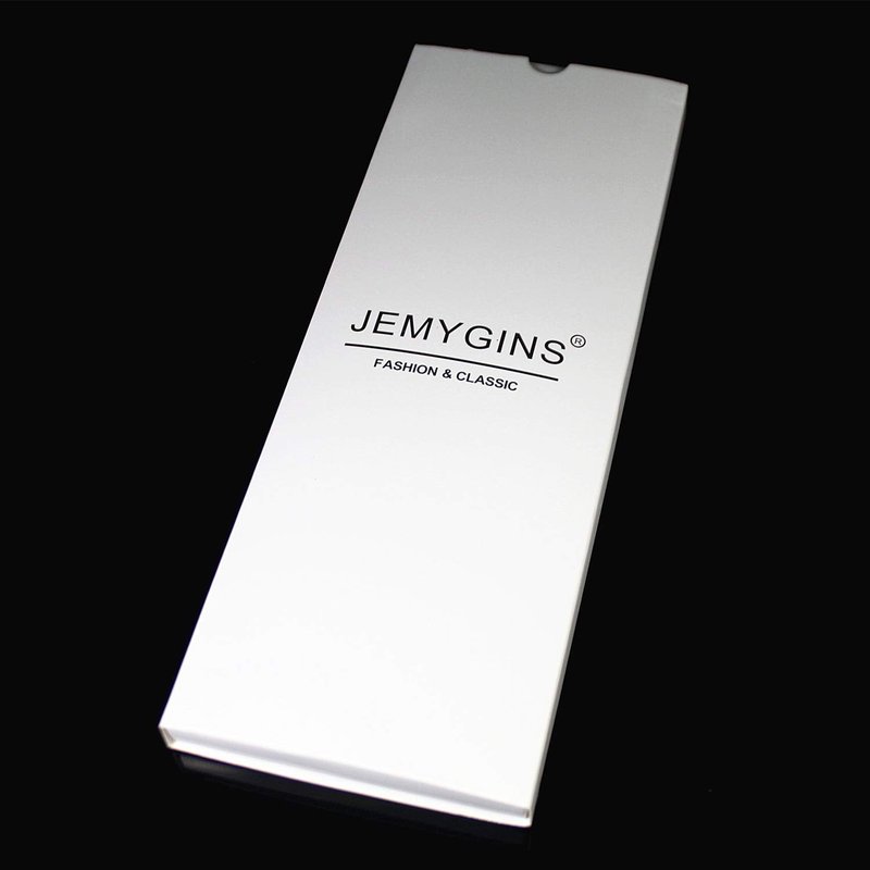 JEMYGINS Black Tie Silk Necktie for Men Business and Wedding