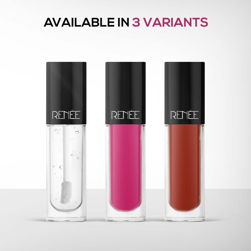 RENEE Hot Lips - Lip Gloss 4.5ml, High-Glossy Shine Enriched with Vitamin E | Lightweight, Non Sticky Hydrating Formula (Nude)