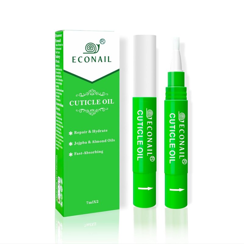 Nourishing Cuticle Oil Pen Set - Jojoba & Peach Scent for Nail Growth | 7ml x 2 Pcs