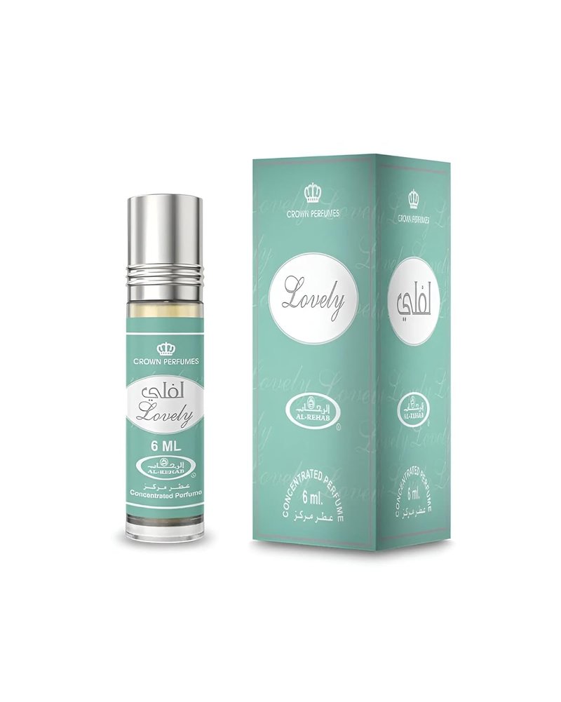 Al-Rehab Lovely Perfume Oil - 6ml (.2 oz) Long-Lasting Fragrance for All-Day Wear