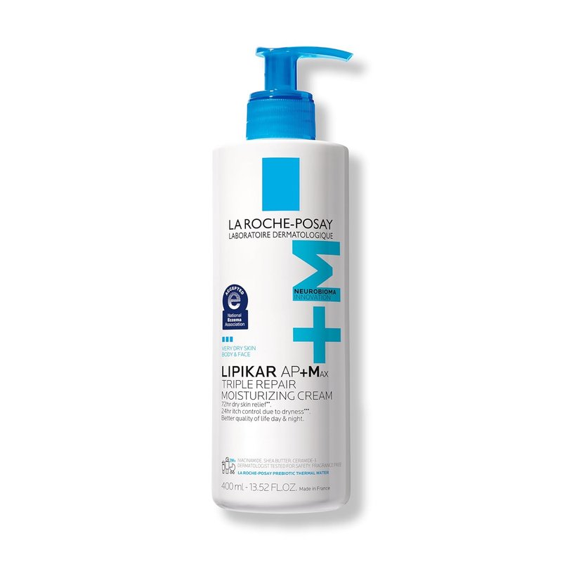 La Roche-Posay Lipikar AP+MAX Body Cream - Triple Repair Moisturizer with Shea Butter & Niacinamide for Dry Skin