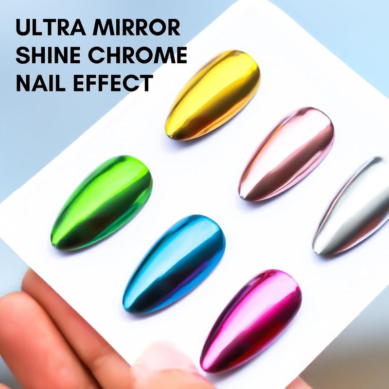 Gel Top Coat for Chrome Nail Powder - 15ml Clear No Wipe High Gloss Finish | Long Lasting & Easy Application