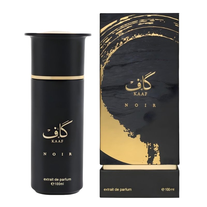 Ahmed Al Maghribi Kaaf Noir Extrait De Parfum 3.4 Oz – Luxury Unisex Long Lasting Perfume for Men & Women | Citrus Woody Aromatic Fragrance with Vetiver, Lavender, Musk | Premium Arabic Perfume