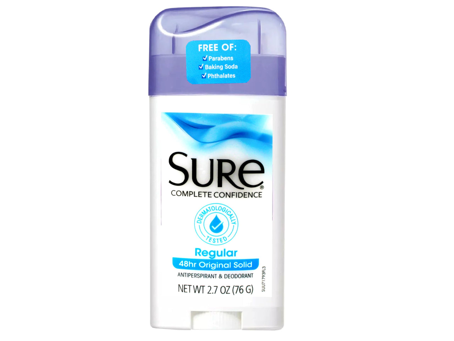 Sure Regular Original Solid Antiperspirant & Deodorant 2.7 Ounces (Pack of 10)