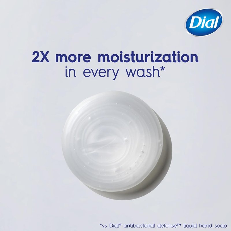 Dial Antibacterial Liquid Hand Soap - Hydrating Coconut Milk Formula | 11oz, Pack of 4