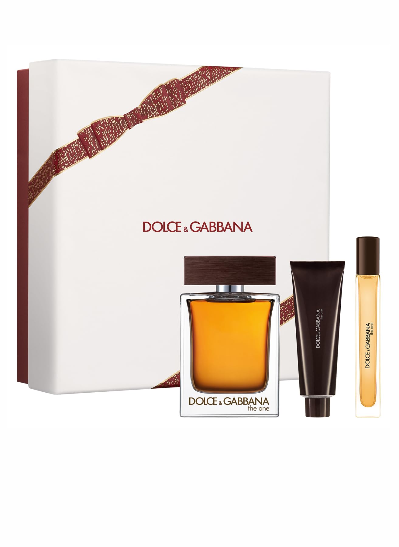 The One by Dolce and Gabbana for Men - 3 Pc Gift Set 3.3oz EDT Spray, 0.33oz EDT Spray (Mini), 1.69oz Shower Gel