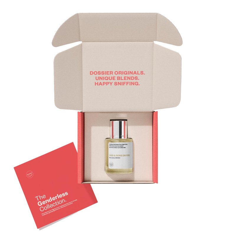 Dossier - Originals - Oud & Rose on Fire - Eau de Parfum - Long-Lasting Smoky Floral Oud Fragrance - Unisex - 1.7 fl oz (50ml)