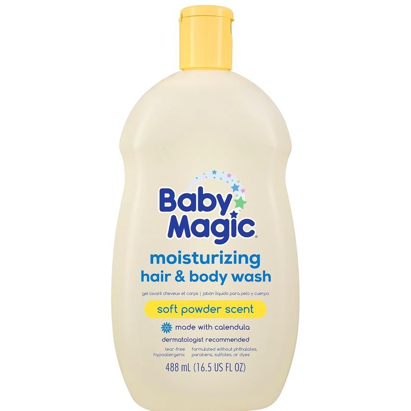 Baby Magic Hair & Body Wash - Moisturizing Formula for Soft Skin & Hair | 16.5 Fl Oz
