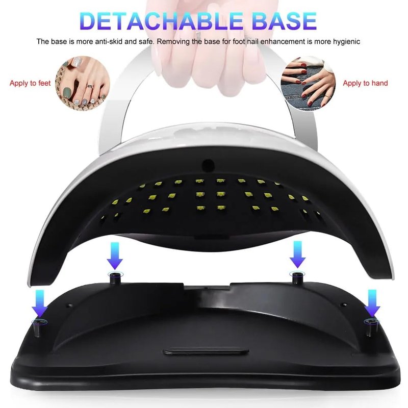 320W UV LED Nail Lamp Professional LED Nail Dryer for Gel Nails with 72pcs Lamp Beads, Touch Screen 4 Timers and Automatic Sensor Ideal for Home Salon, Fast Drying Technology for Perfect Nails