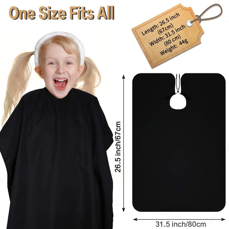Geyoga 2 Pcs Kids Barber Cape Kids Hair Cutting Capes for Salon Waterproof Apron for Haircut 47. 3 x 31. 5 Inch