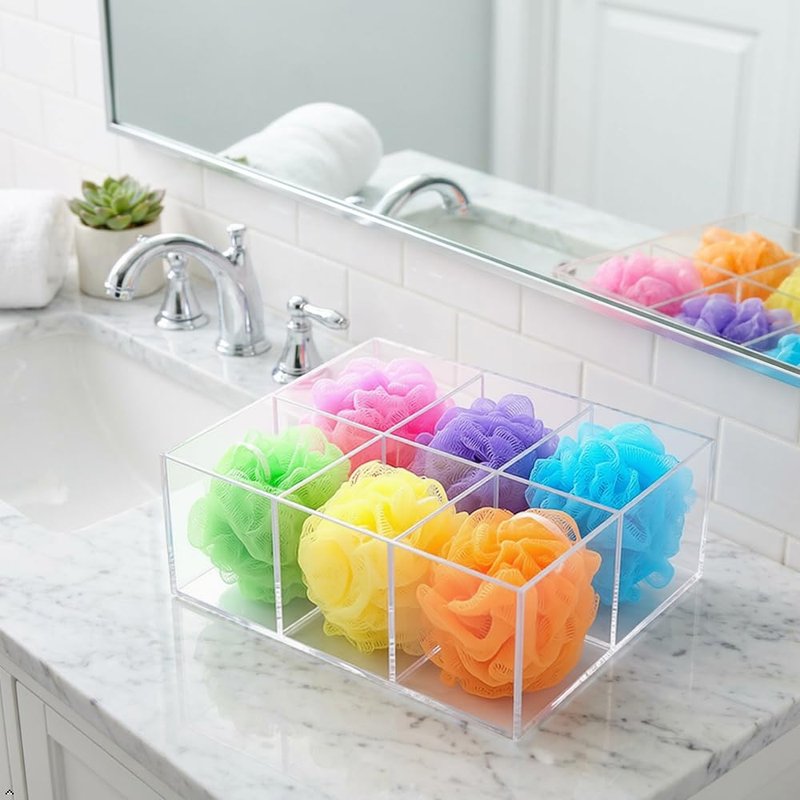 18 Pieces Bath Sponge Shower Loofahs Bulk Bath Luffas Exfoliating Body Scrubber Pack Colorful Mesh Balls Travel Cleaning Wash Puff Bathing Accessories for Kids Women Men Body Wash, (Mixed Colors)