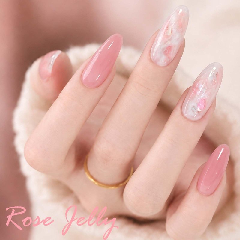 AZUREBEAUTY 6 Colors 15ml HEMA Free Jelly Purera Gel Nail Polish Set, Same Color Bottles, Soak Off UV LED Gel Polish Kit Nail Art for DIY at Home Manicure Salon Gifts, Milky White Pink Neutral Sheer