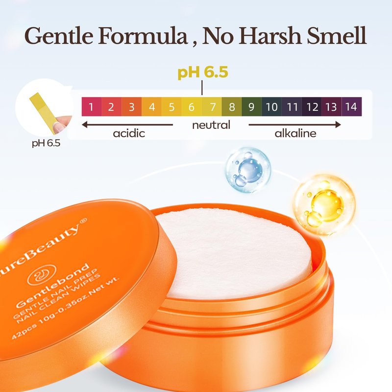 AzureBeauty Nail Prep Pads - 4-in-One Dehydrator & Primer Wipes for Gel, Acrylic & Press-On Nails | Travel-Friendly 84PCS (2 Boxes)