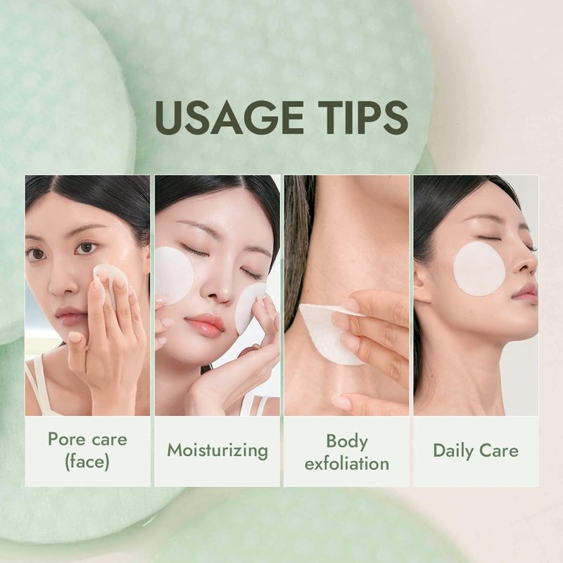 MIZON Pore Fresh Peeling Toner Pads AHA BHA PHA with Tea Tree & Turmeric Extracts, Gentle Exfoliation & Deep Cleansing, Korean Peeling Pads Cotton Soothing Exfoliating Pore Tightening (60 PCS)