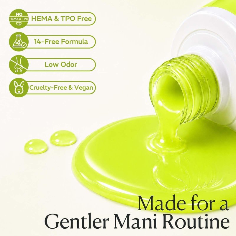 AzureBeauty 6 Colors 15ml HEMA Free Neon Purera Gel Nail Polish Set, Same Color Bottles Soak Off UV LED Gel Polish Kit DIY at Home Manicure Salon Gifts, Summer Green Yellow Orange Hot Pink Blue Purple