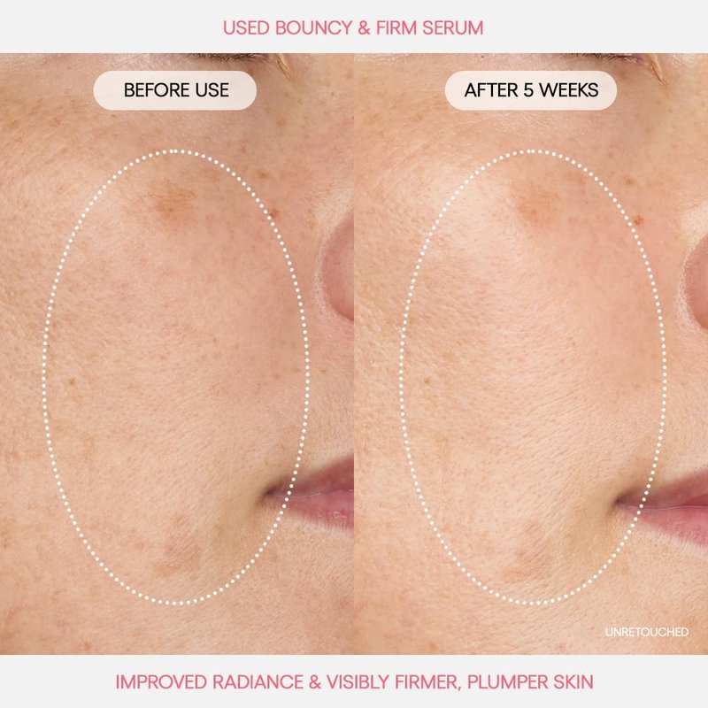 LANEIGE Bouncy & Firm Serum: Korean Slow Aging Collagen Serum with Peptides for Plumping, Firming, & Hydrating