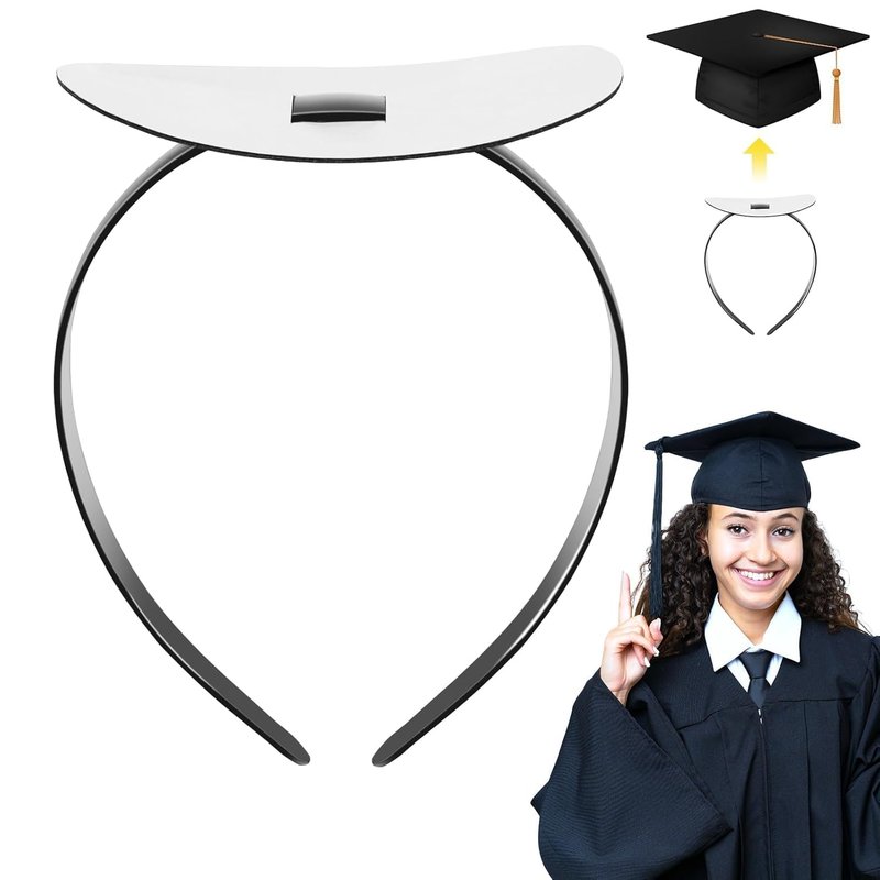 NNG Graduation Cap Headband - Adhesive Felt Hair Band for Graduates | Perfect Hat Accessory