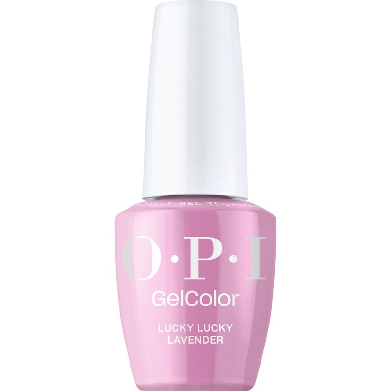 OPI GelColor Lucky Lucky Lavender | Opaque Pastel Lilac-Rose Pink Crème LED Cure Gel Nail Polish | Salon-Quality Shine, Long-Lasting Wear | 0.5 Fl Oz