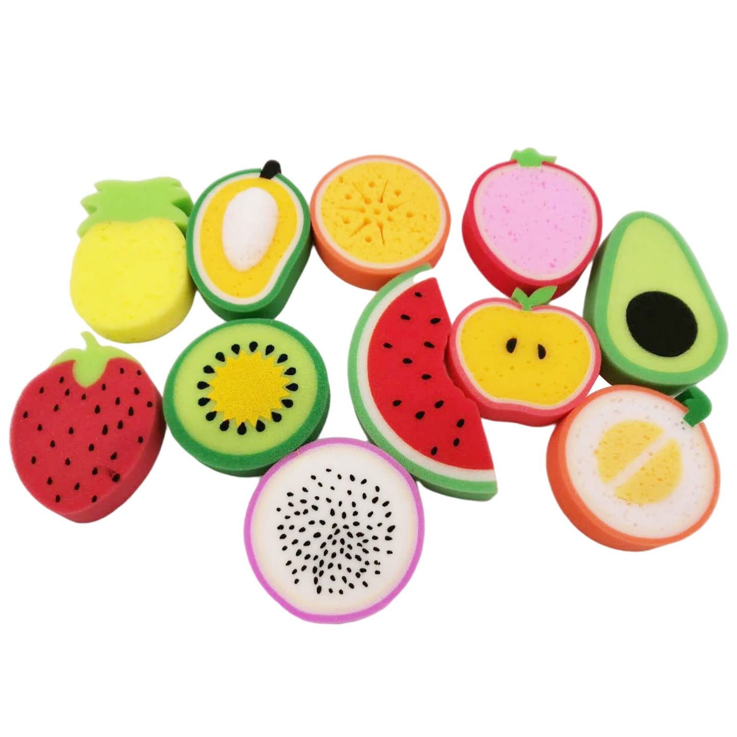 Fruit Shaped Soft Bath Sponge Exfoliate Dead Skin Removal Tool For Adults Children Bathroom