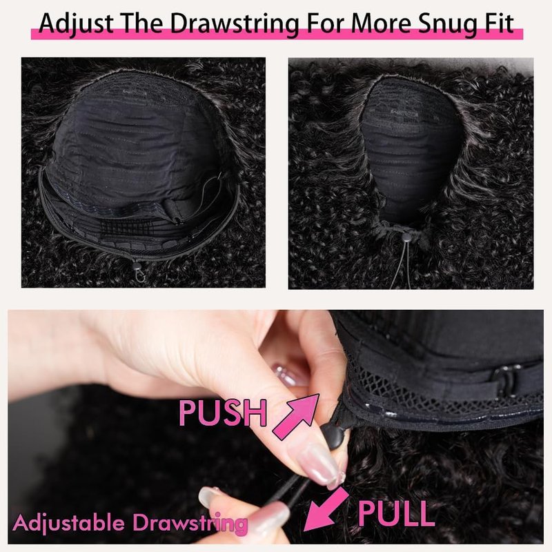 Burmese Curly Half Wig - 12 Inch Human Hair, 200% Density | Glueless, Beginner-Friendly Design