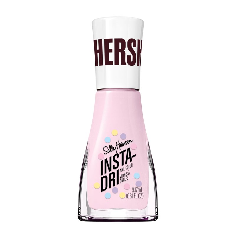 Sally Hansen Insta-Dri Hershey's Cookies 'n' Creme Eggs Nail Polish | Quick Dry, Long Lasting, Streak-Free Shine | Semi-Opaque, Glossy | 779 Pink Fever | Light Bubblegum Pink Nail Color