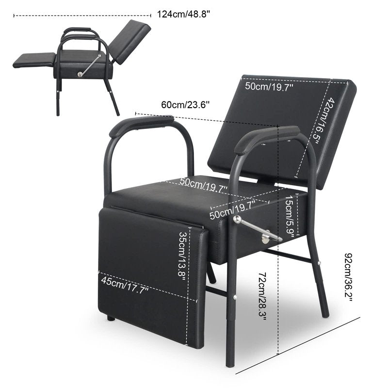 Reclining Salon Chair Barber Chair Styling Chair for Hair Stylist Salon Spa Beauty Equipment