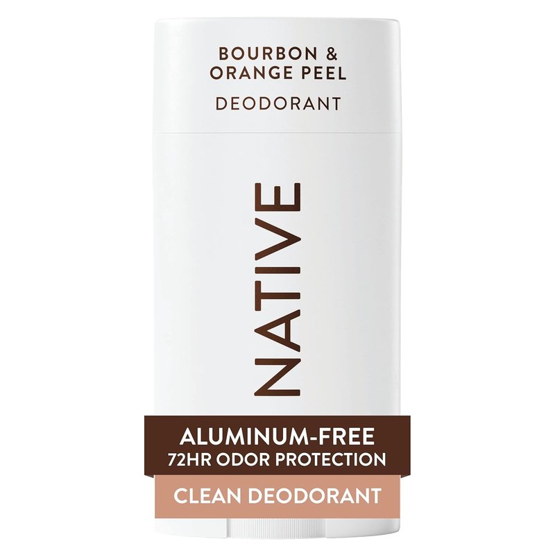 Native Deodorant - Aluminum-Free Bourbon & Orange Peel | 72-Hour Odor Control for Men & Women - 2.65oz