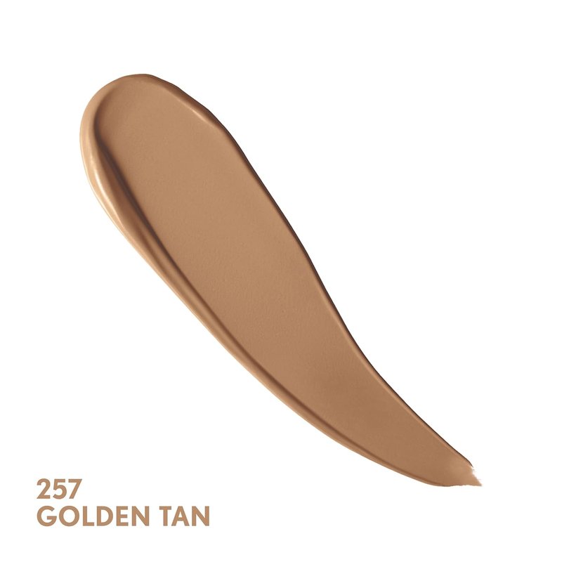 COVERGIRL & Olay Simply Ageless Liquid Foundation - Matte Finish with Hyaluronic Acid & Vitamin C | 257 Golden Tan, 1 Count