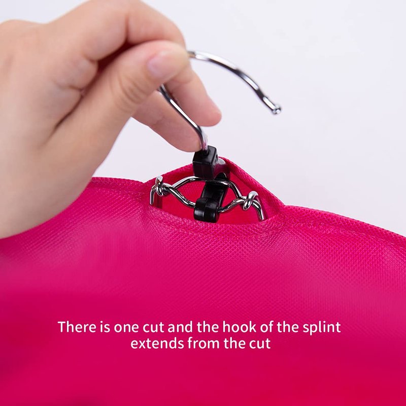 Professional Hair Organizer Bags with Hanger - 3 Pack Protective Cases for Multiple Wigs Extensions Hairpieces Holder Rose Pink Travel Carry Pouch Salon