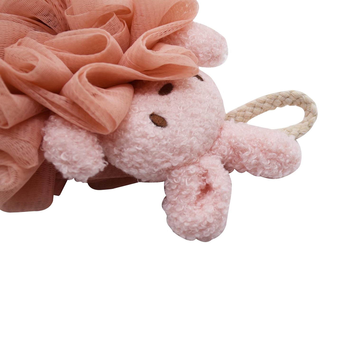 Cute Animal Bath Loofahs Sponge Pouf Mesh Body Scrubber Shower Exfoliating for Women Kids Girls Boys