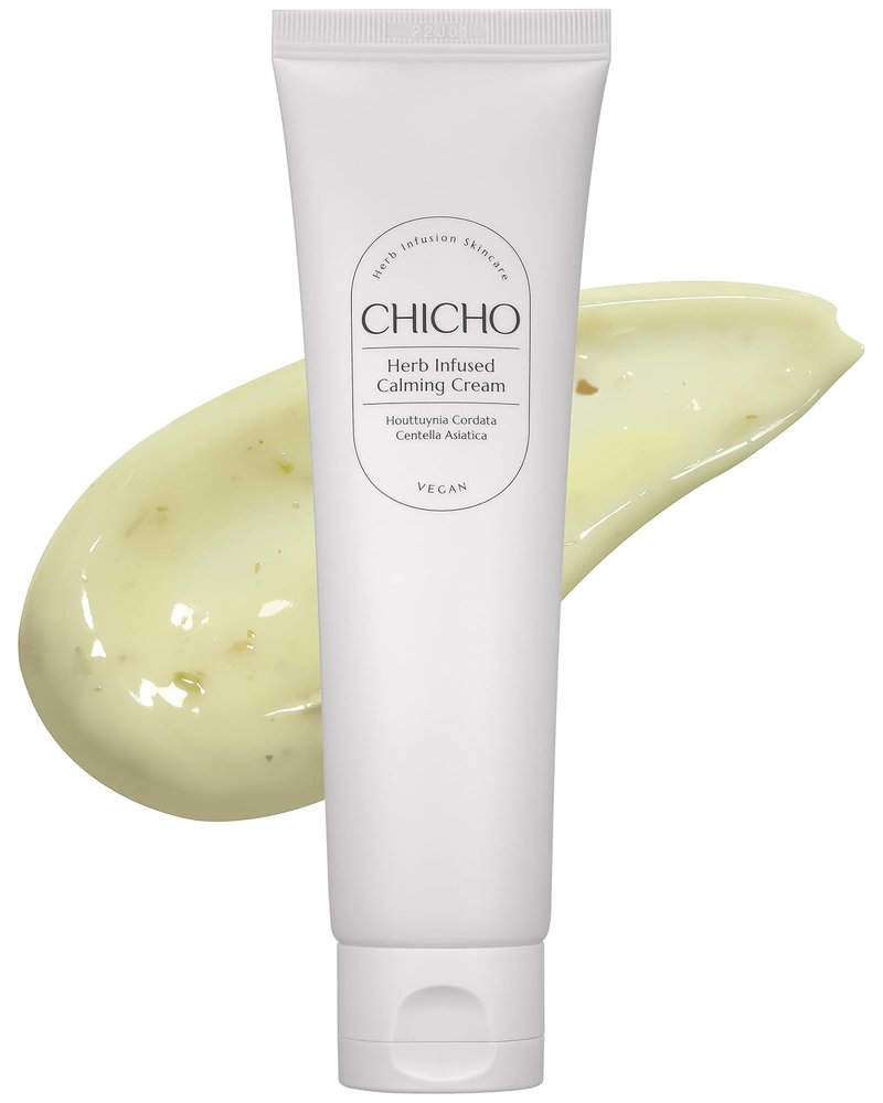 CHICHO Calming Gel-Cream - 68.8% Heartleaf & 6-Cica Moisturizer for Sensitive Skin | Vegan, 2.37 fl oz