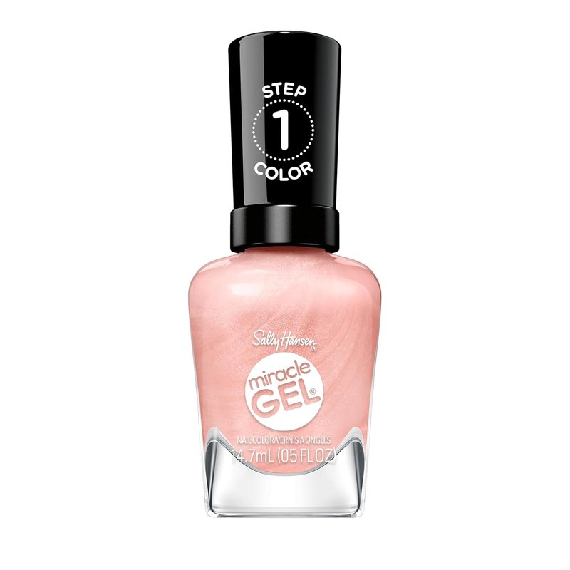 Sally Hansen Miracle Gel Supercharged Pinks Nail Polish | Salon Quality Gel-Like Formula, Two-Step System, No UV Light Needed, Long Lasting | 315 Tough Love | Fuchsia Pink Crème Nail Color