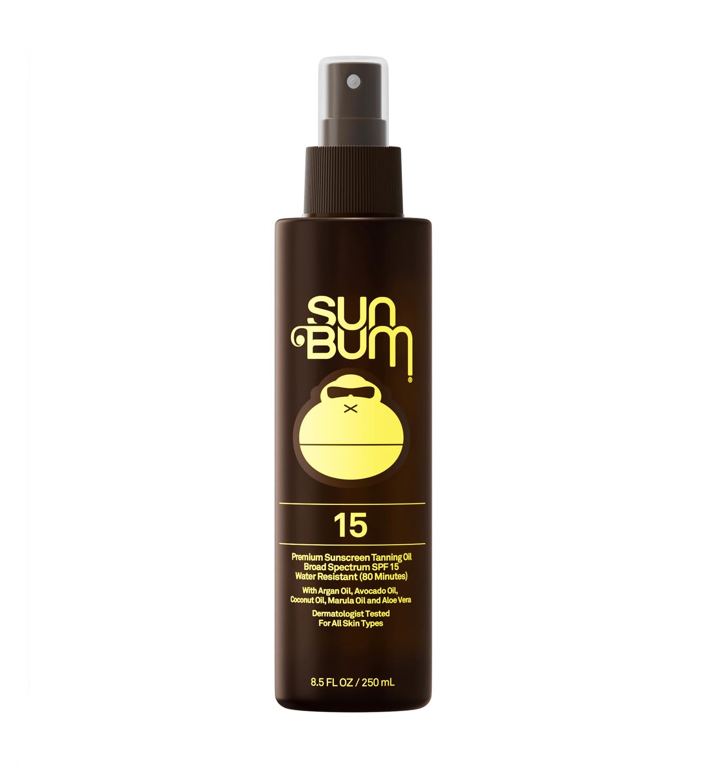 Sun Bum SPF 15 Moisturizing Tanning Oil - Vegan and Hawaii 104 Act Compliant (Octinoxate & Oxybenzone Free) - Broad Spectrum Moisturizing - UVA/UVB Protection - 8.5 oz