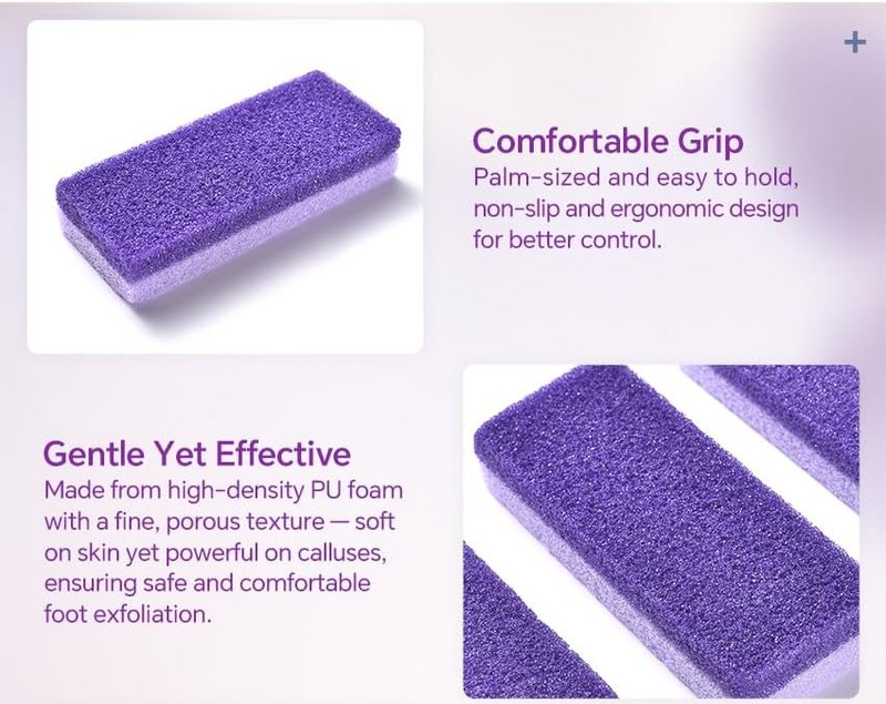 KADS Pumice Stone Set - Effective Callus Remover & Foot Scrubber | Pack of 6 for Smooth Feet