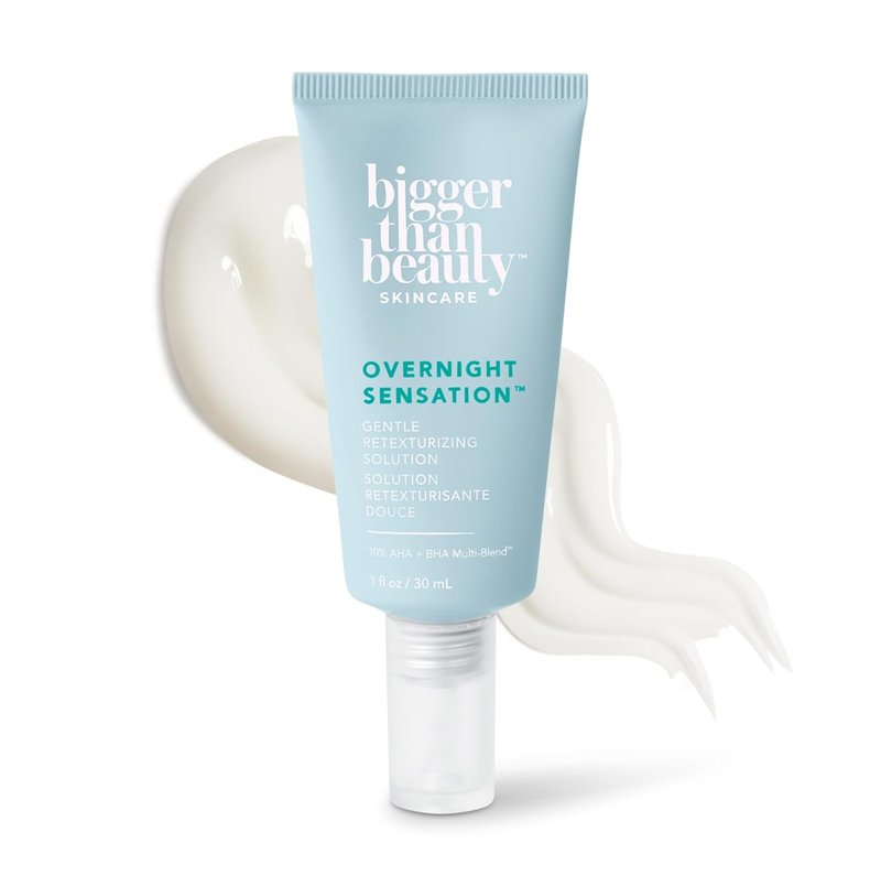 Overnight Sensation Exfoliator - Gentle Retexturizing Solution with Vitamin C & Probiotics | Vegan, All Skin Types