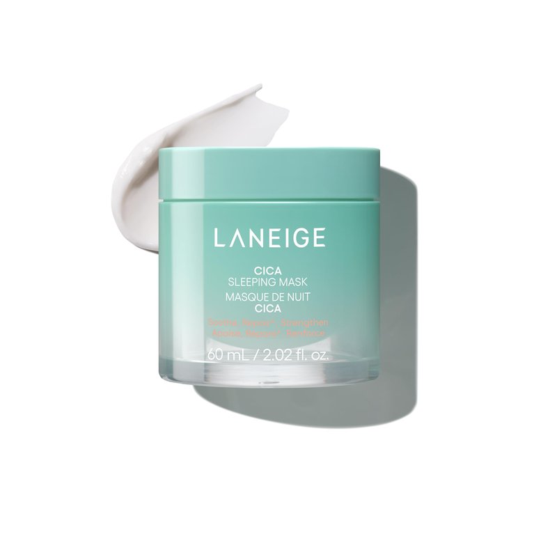 LANEIGE Cica Sleeping Mask: Korean Sensitive Skin Overnight Hydrating Balm Cream Face Mask with Centella Asiatica for Soothing Nourishment & Barrier Repair | Korean Skin Care