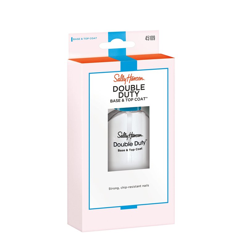 Sally Hansen Double Duty™, Base and Top Coat, Quick Dry, Long Lasting, Streak-Free Shine, Clear Nail Polish