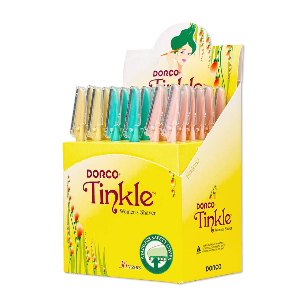 Tinkle Women's Shaver Razors - 36 Pack Dermaplaning Tool for Skincare & Beauty Gifts