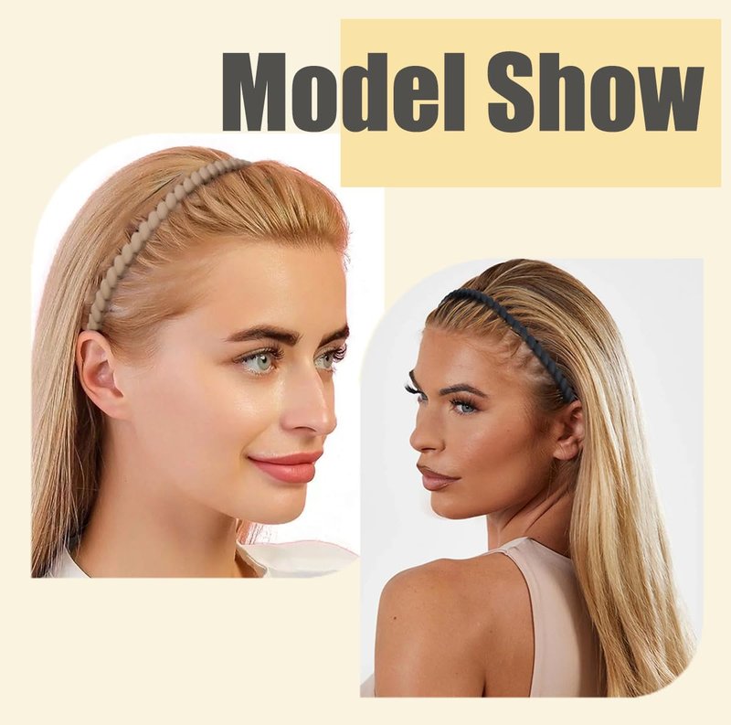 Headbands with Teeth for Women Non Slip, Plastic Comb Headband with Teeth, Head Bands for Women's Hair, Comfortable Hairbands Hair Accessories for Women Girls