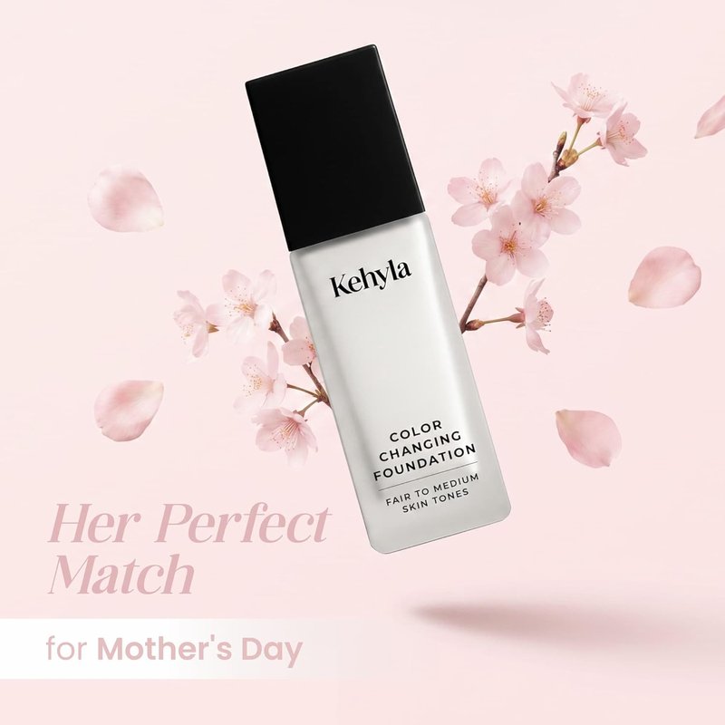 Color Changing Foundation for Mature Women - Self-Adjusting, Lightweight Full Coverage, Hydrating & Blurring | 30ml