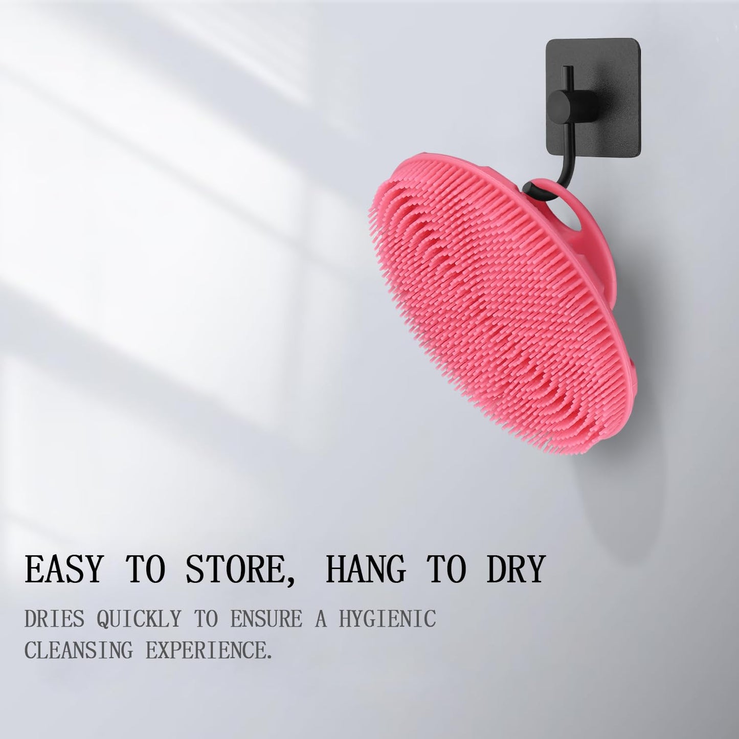 INNERNEED Food-Grade Soft Silicone Body Scrubber Shower Brush Handheld Cleansing Skin Brush, Gentle Exfoliating and Lather Well (Pack of 3)