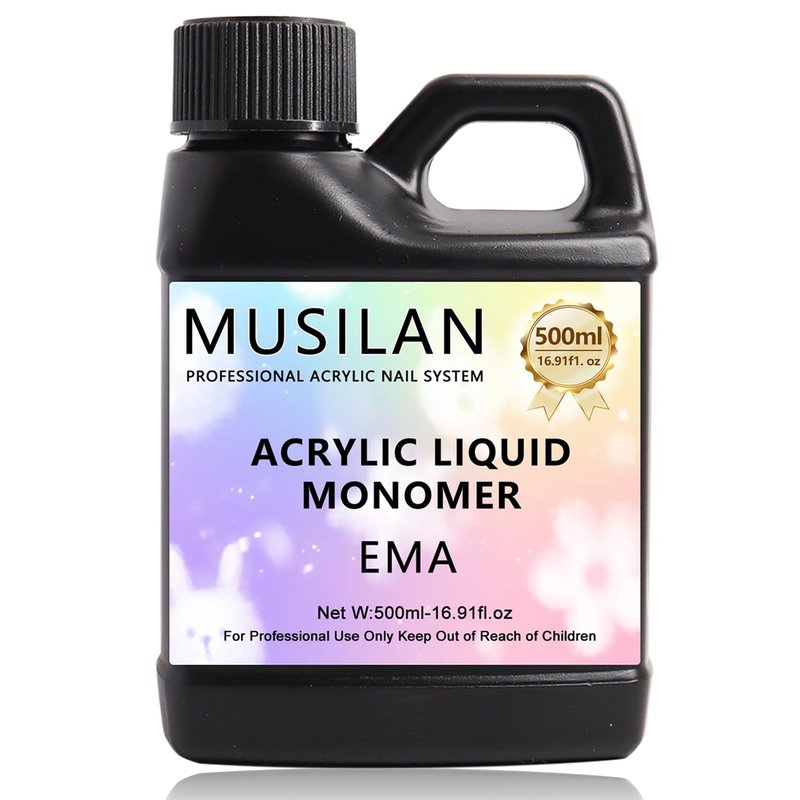 MUSILAN Monomer Acrylic Nail Liquid, Professiona 16.9oz Monomer Liquid for Acrylic Nail Sets and Acrylic Nail System Kit,MMA Free Monomer, Non-Yellowing Acrylic Liquid for Nails Salon DIY & Technician