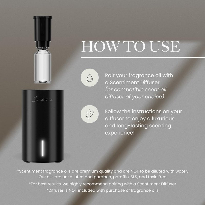 Scentiment The One Diffuser Oil - Cardamom, Leather & Lemon Fragrance Oil | 16.91 fl oz (500 mL)